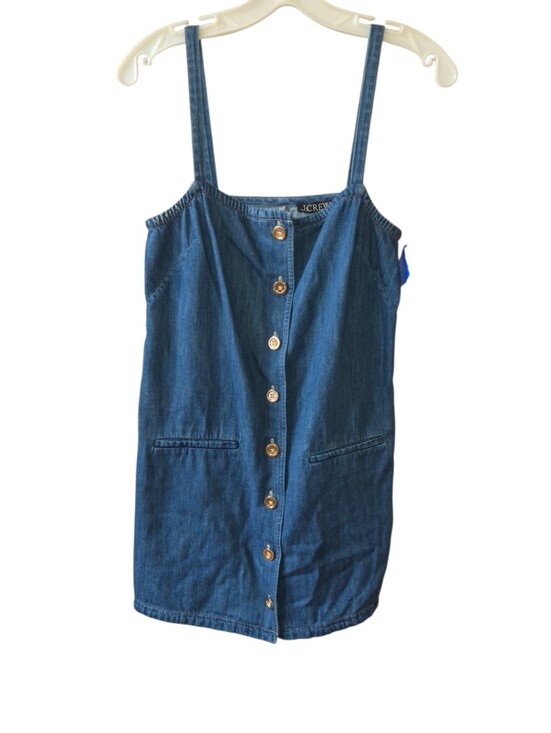 J. Crew Dresses & Skirts - J.Crew Denim Mini Dress XS Blue 100% Cotton Button Front Chambray Shift Dress